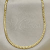 Gargantilla Basica 04.213.0098.24 Oro Laminado, Pulido, Tono Dorado (03 MM Thickness, 24 Inches Length)
