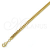 Gargantilla Basica 04.213.0099.24 Oro Laminado, Diseño de Miami Cubana, Pulido, Tono Dorado (Calibre 140, Grosor 05 MM, 24 Pulgadas de Largo)