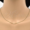 Gargantilla Basica 5.223.033.30 Oro Laminado, Diseño de Cubana, Pulido, Tono Dorado (01 MM Thickness, 30 Inches Length)
