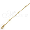 Pulsera Elegante 03.318.0004.08 Oro Laminado, Pulido, Tono Dorado (01 MM Thickness, 8 Inches Length)