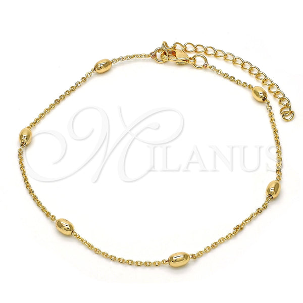 Pulsera Elegante 03.318.0004.08 Oro Laminado, Pulido, Tono Dorado (01 MM Thickness, 8 Inches Length)