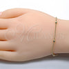 Pulsera Elegante 03.318.0006.08 Oro Laminado, Pulido, Tono Dorado (02 MM Thickness, 8 Inches Length)