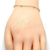 Pulsera Elegante 03.318.0006.08 Oro Laminado, Pulido, Tono Dorado (02 MM Thickness, 8 Inches Length)