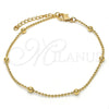 Pulsera Elegante 03.318.0006.08 Oro Laminado, Pulido, Tono Dorado (02 MM Thickness, 8 Inches Length)