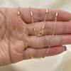 Gargantilla Basica 04.318.0004.18 Oro Laminado, Pulido, Tono Dorado (02 MM Thickness, 18 Inches Length)