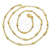 Gargantilla Basica 04.318.0004.18 Oro Laminado, Pulido, Tono Dorado (02 MM Thickness, 18 Inches Length)