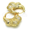 Argolla Mediana 02.170.0224.30 Oro Laminado, Diamantado, Tono Dorado