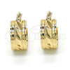 Argolla Pequeña 02.261.0017.15 Oro Laminado, Diamantado, Tono Dorado