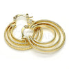 Argolla Mediana 02.261.0019.30 Oro Laminado, Pulido, Tono Dorado
