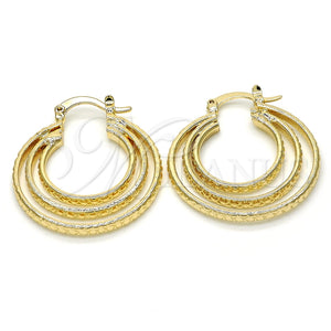 Argolla Mediana 02.261.0019.30 Oro Laminado, Pulido, Tono Dorado