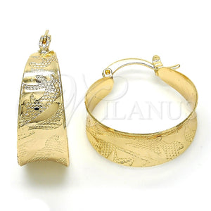 Argolla Pequeña 02.261.0021.20 Oro Laminado, Pulido, Tono Dorado