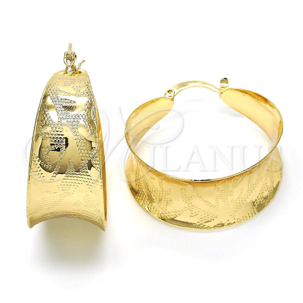 Argolla Mediana 02.261.0021.30 Oro Laminado, Pulido, Tono Dorado