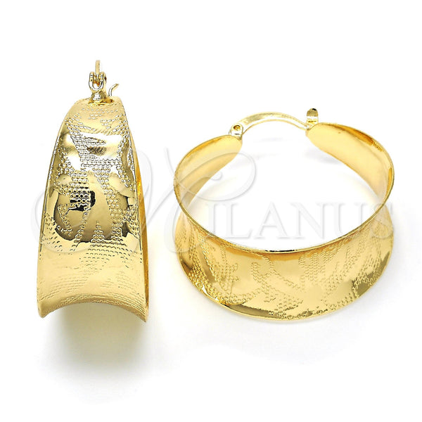 Argolla Mediana 02.261.0021.30 Oro Laminado, Pulido, Tono Dorado