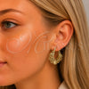 Argolla Pequeña 02.261.0027.25 Oro Laminado, Diseño de Corazón, Diamantado, Tono Dorado