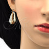 Argolla Pequeña 02.261.0033.20 Oro Laminado, Diseño de Llave Griega, Pulido, Tono Dorado