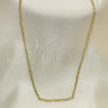 Gargantilla Basica 04.213.0088.20 Oro Laminado, Diamantado, Tono Dorado (02 MM Thickness, 20 Inches Length)