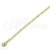 Gargantilla Basica 04.213.0070.24 Oro Laminado, Pulido, Tono Dorado (03 MM Thickness, 24 Inches Length)