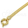 Pulsera Elegante 03.179.0026.08 Oro Laminado, Diseño de Llave Griega, Pulido, Tono Dorado (09 MM Thickness, 8 Inches Length)