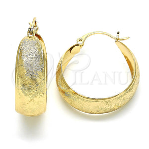 Argolla Mediana 02.106.0001.30 Oro Laminado, Pulido, Tono Dorado