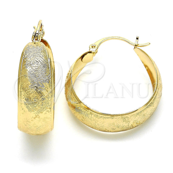 Argolla Mediana 02.106.0001.30 Oro Laminado, Pulido, Tono Dorado