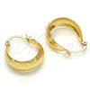 Argolla Pequeña 02.106.0008.20 Oro Laminado, Pulido, Tono Dorado