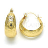 Argolla Pequeña 02.106.0008.20 Oro Laminado, Pulido, Tono Dorado