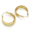 Argolla Mediana 02.106.0009.30 Oro Laminado, Pulido, Tono Dorado