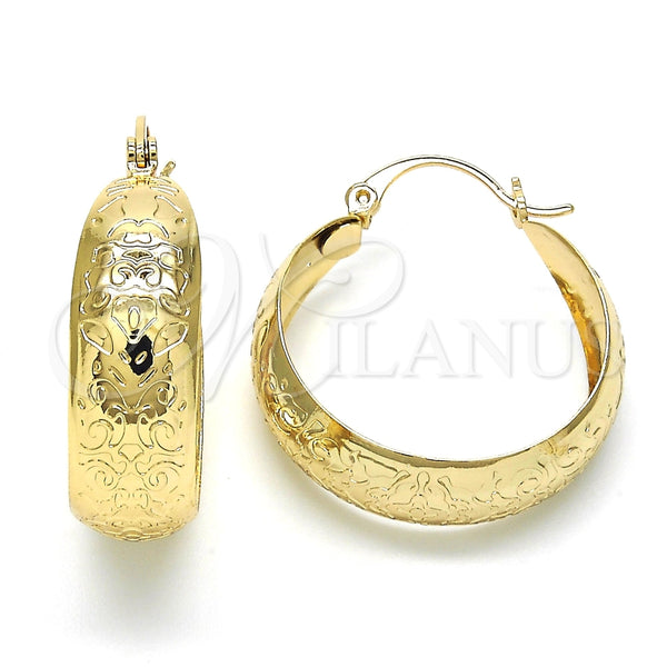 Argolla Mediana 02.106.0009.30 Oro Laminado, Pulido, Tono Dorado