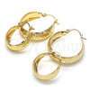 Argolla Mediana 02.106.0009.30 Oro Laminado, Pulido, Tono Dorado