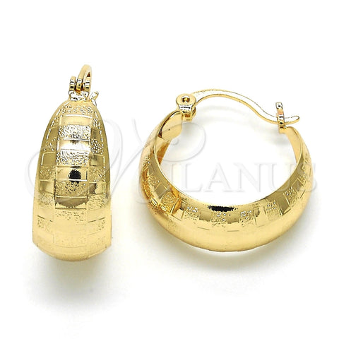 Argolla Pequeña 02.106.0015.20 Oro Laminado, Mate, Tono Dorado