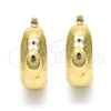 Argolla Pequeña 02.106.0016.20 Oro Laminado, Pulido, Tono Dorado