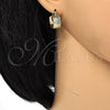Argolla Pequeña 02.163.0041.1.15 Oro Laminado, Diamantado, Tres Tonos