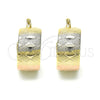 Argolla Pequeña 02.163.0042.1.15 Oro Laminado, Pulido, Tres Tonos
