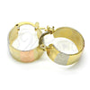 Argolla Pequeña 02.163.0042.1.15 Oro Laminado, Pulido, Tres Tonos