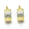 Argolla Pequeña 02.163.0043.1.15 Oro Laminado, Pulido, Tres Tonos