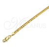 Pulsera Básica 04.63.1360.07 Oro Laminado, Diseño de Miami Cubana, Pulido, Tono Dorado (100 Gauge, Thickness, 7 Inches Length)