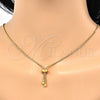 Gargantilla Basica 04.313.0009.28 Oro Laminado, Diseño de Box, Pulido, Tono Dorado (01 MM Thickness, 28 Inches Length)