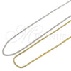 Gargantilla Basica 04.313.0009.28 Oro Laminado, Diseño de Box, Pulido, Tono Dorado (01 MM Thickness, 28 Inches Length)