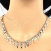 Collar y Pulsera 06.105.0007 Oro Laminado, Diseño de Llave, Pulido, Tono Dorado