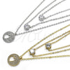 Collares con Dije 04.213.0128.1.16 Rodio Laminado, Diseño de Corazón, con Zirconia Cubica Blanca, Pulido, Rodinado (Grosor 02 MM, 16 Pulgadas de Largo)