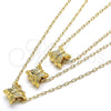 Collares con Dije 04.179.0011.16 Oro Laminado, Diseño de Mariposa, Pulido, Tono Dorado (02 MM Thickness, 16 Inches Length)