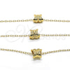 Collares con Dije 04.179.0011.16 Oro Laminado, Diseño de Mariposa, Pulido, Tono Dorado (02 MM Thickness, 16 Inches Length)