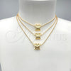 Collares con Dije 04.179.0011.16 Oro Laminado, Diseño de Mariposa, Pulido, Tono Dorado (Grosor 02 MM, 16 Pulgadas de Largo)