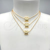 Collares con Dije 04.179.0011.16 Oro Laminado, Diseño de Mariposa, Pulido, Tono Dorado (02 MM Thickness, 16 Inches Length)