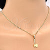 Collares con Dije 04.242.0086.24 Oro Laminado, Pulido, Tono Dorado (02 MM Thickness, 24 Inches Length)