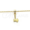 Collares con Dije 04.242.0086.24 Oro Laminado, Pulido, Tono Dorado (02 MM Thickness, 24 Inches Length)