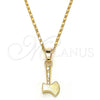 Collares con Dije 04.242.0086.24 Oro Laminado, Pulido, Tono Dorado (02 MM Thickness, 24 Inches Length)