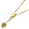 Collares con Dije 04.242.0087.24 Oro Laminado, Pulido, Tono Dorado (02 MM Thickness, 24 Inches Length)