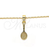 Collares con Dije 04.242.0087.24 Oro Laminado, Pulido, Tono Dorado (02 MM Thickness, 24 Inches Length)