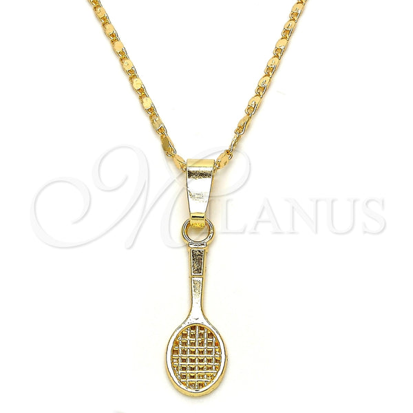 Collares con Dije 04.242.0087.24 Oro Laminado, Pulido, Tono Dorado (02 MM Thickness, 24 Inches Length)